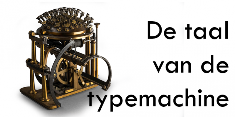 De taal van de typemachine